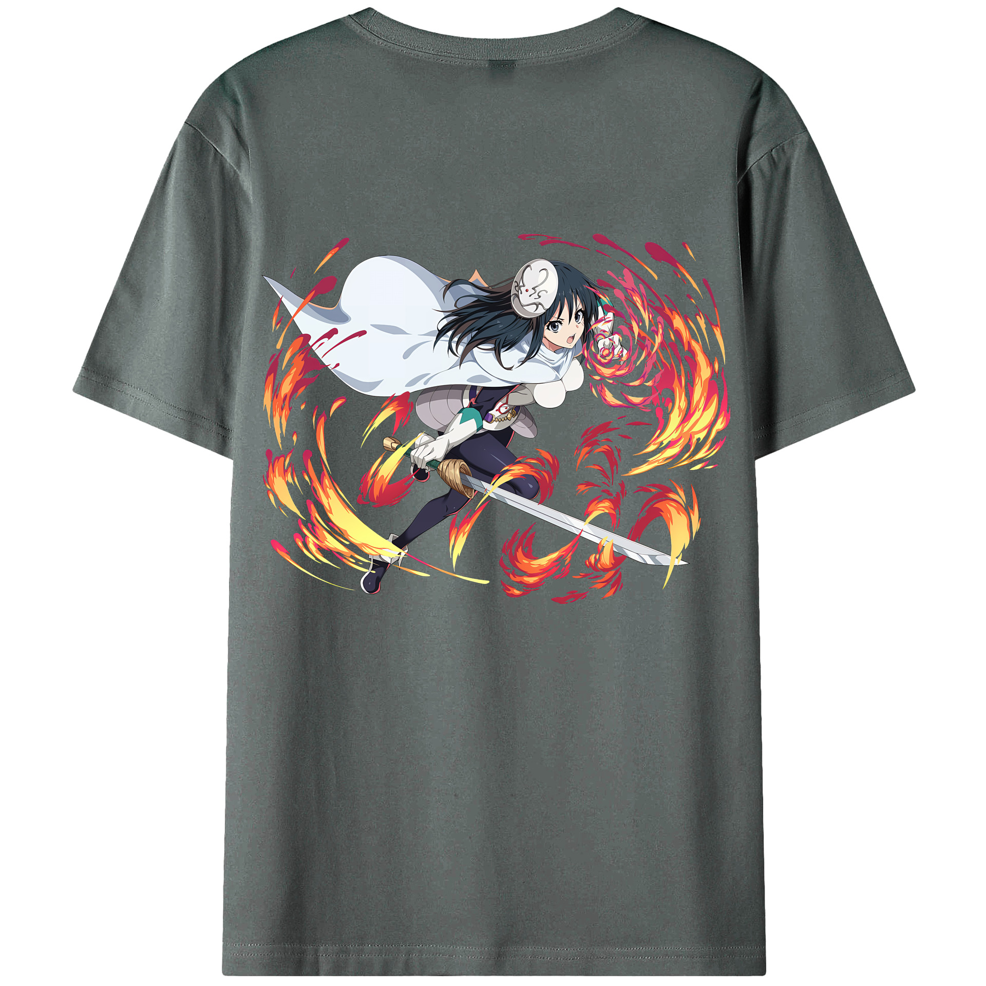 （画像用） 転スラ Regarding Reincarnated to Slime 綿100％半袖Tシャツ（背面プリント）